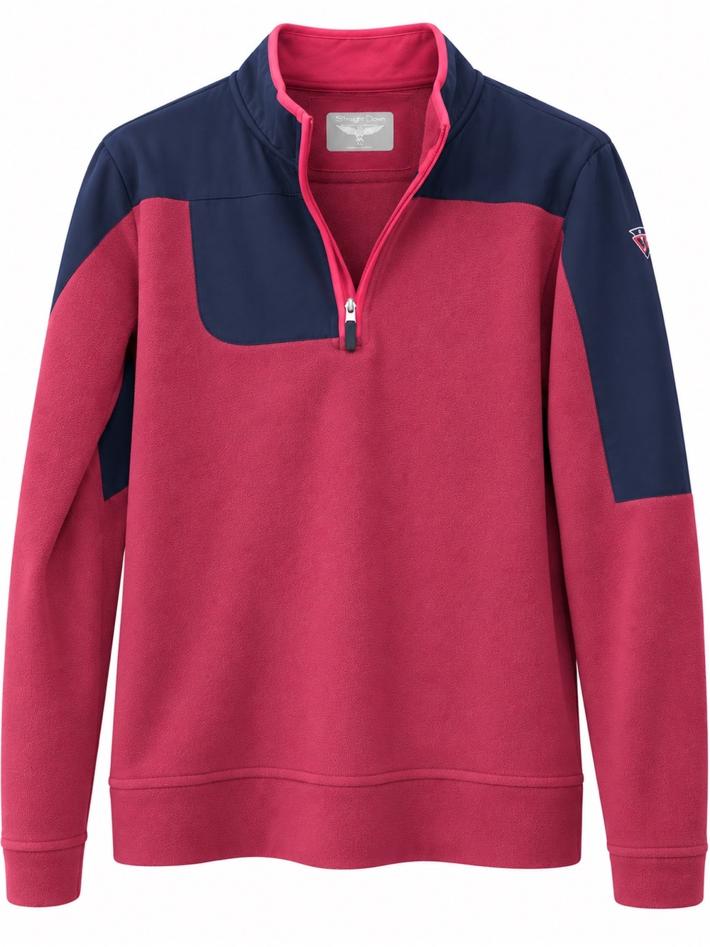 Straight Down Women’s Color Block Quarter-Zip Pullover XL Like New